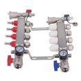 thumbnail image 1 of Floor Heating Manifold, Floor Heating Manifold Set 304 Stainless Steel Intelligent Accurate Flowmeter  For Home, 1 of 8