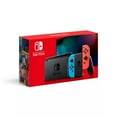 thumbnail image 1 of Console Nintendo HAC-001(-01) Switch Restaurée avec Joy-Con Bleu Néon et Rouge (Remis à Neuf), 1 of 5