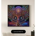 thumbnail image 2 of The Acidic Arboretum - Psychedelic Tree Canvas Wall Art, 2 of 2