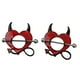 thumbnail image 1 of 2 Unids Bar Anillos Demonio Barbell Joyas, 1 of 5