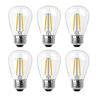 T22 LED Filament Bulb, E12 Candelabra Base Bulbs (Amber Glow),Vintage ...