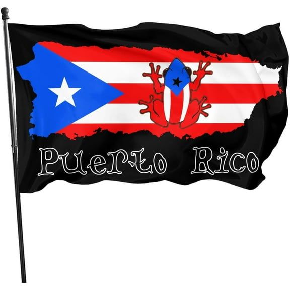 Puerto Rico Rana Flags 3x5 Ft Home Outdoor Indoor Garden Home Decoration Banner
