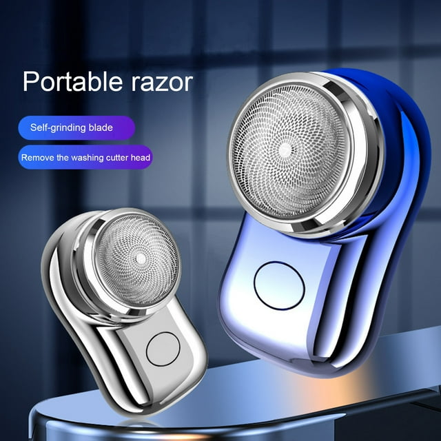 Electric Shaver USB Rechargeable Pocket Size Portable Safe Mini Travel Shaver Men Cordless Hair Beard Trimmer Remover Tool