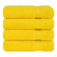 thumbnail image 4 of Cotton Paradise 100% Cotton 4 Piece Turkish Bath Towel Set, Soft Plush Towels Clearance Bathroom Set, Yellow, 4 of 7