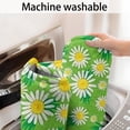 thumbnail image 5 of Green Daisy Flower Floral Pattern Bathroom Rugs Mat,Non Slip Microfiber Bathroom Rug,Rubber Backing,Soft Bathroom Mats for Bathroom Floor,Tub and Shower,47x17in(120x43cm), 5 of 5