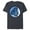 Navy Heather, variant on Marvel Fantastic Four Super Hero Logo Costume - Short Sleeve Blended T-Shirt for Adults - Customized-Navy Heather