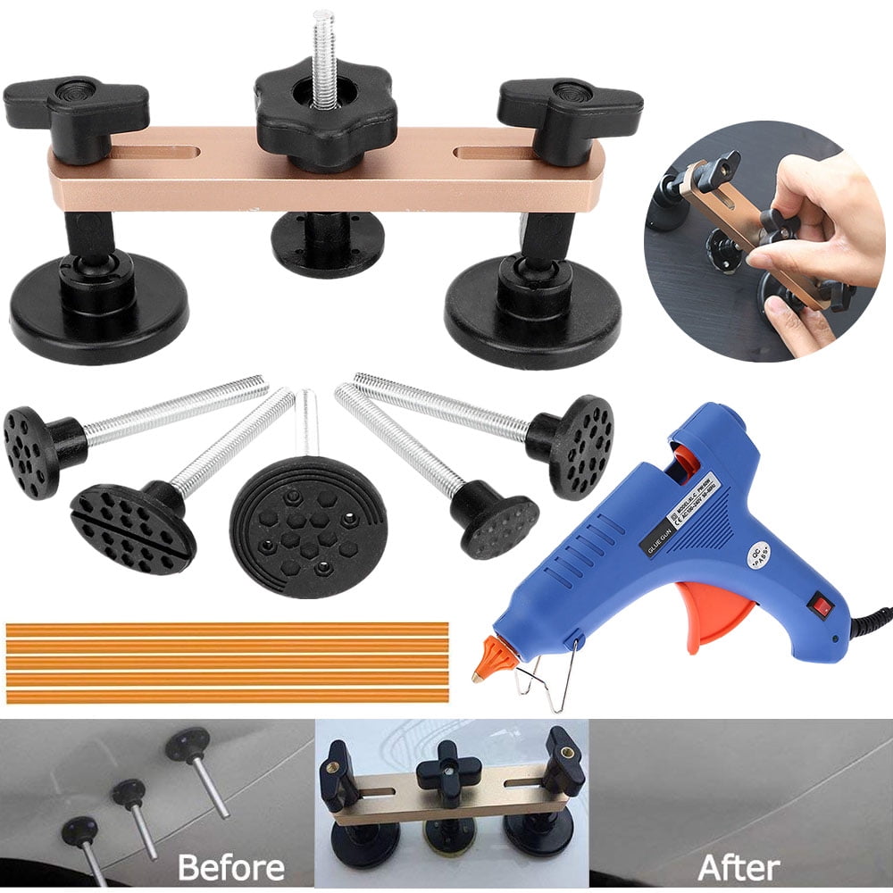 Auto Body Repair Tools, Car Dent Puller with Double Pole Bridge Dent