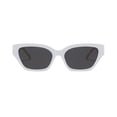 thumbnail image 2 of Only Moment Polarized Sunglasses-Womens Pu Retro Driving Glasses 90’S Vintage Fashion Narrow Square Frame UV400 Protection White One Size, 2 of 4