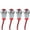 Red, variant on 4-Pack 10Mm Led Panel Indicators 12-24V Waterproof Metal Signal Lights For Industrial Electrical Applications Ip65 Rated Red