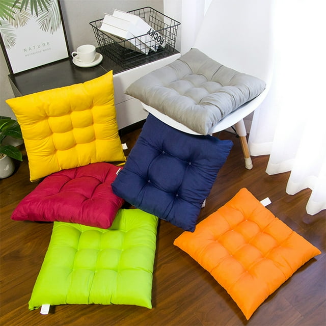 Langgg Coussin Imperméable pour Extérieur en Tissu Polyester Respirant avec Remplissage de Perles pour Libérer la Pression Assise Vin Rouge 5Set
