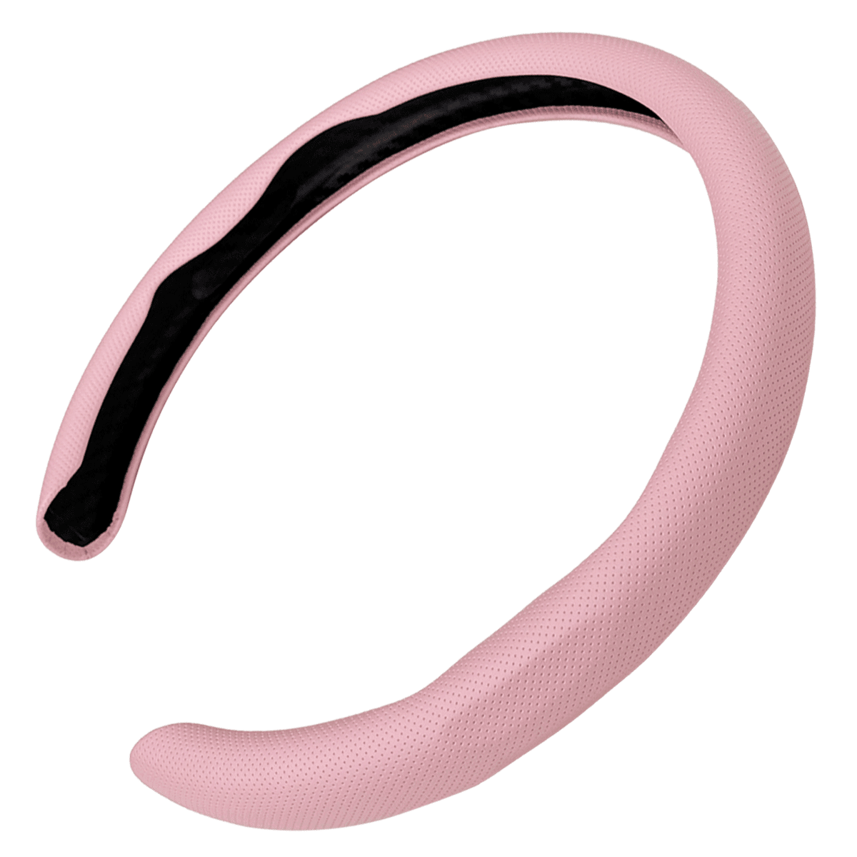 Pink Car Steering Wheel Cover Nappa Leather Non-Slip Clip on Breathable Universal fit 14½ to 15 inches Car Pickup SUV