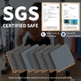 thumbnail image 3 of 24 Tiles High-Density EVA Foam Gym Floor Mats 96 Sq Ft – 0.56" Thick, Waterproof Non-Slip Interlocking Tiles for Home Gym & Garage, 3 of 7