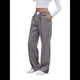 thumbnail image 2 of Pantalones Bóxer A Rayas para Mujer, de Algodón, para Estar en Casa, Informales, A Cuadros, Estilo Y2K, con Bolsillos Negro XL, 2 of 10