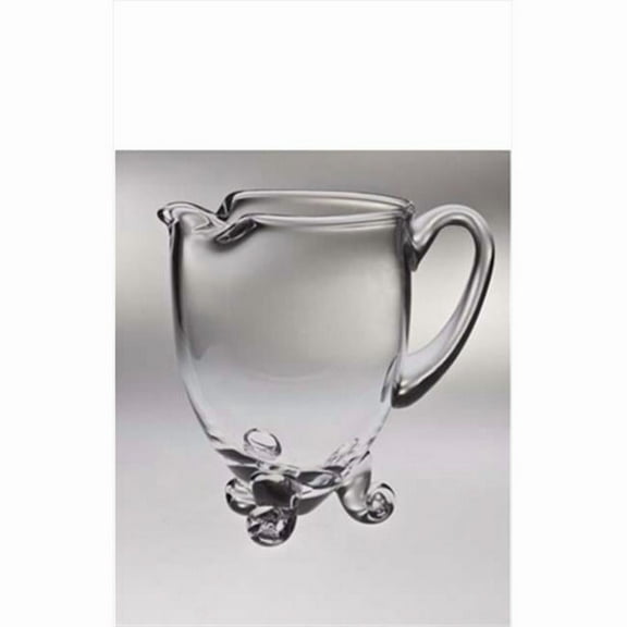Majestic Gifts Inc. Majestic Gifts Clear European Glass Footed Pitcher with Handle 26 oz.
