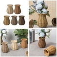 thumbnail image 2 of Giaone Rustics Woven Table Vase Rattan Vase for Dried Flower Arrangements, Light weights Home Decors Modern Rattan Texture Vase, 2 of 19