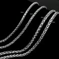 thumbnail image 4 of Moda Use/4 MMMen Colr de acero inoxidable Cadena Pta 18 pulgadas Hugo MENS, 4 of 10