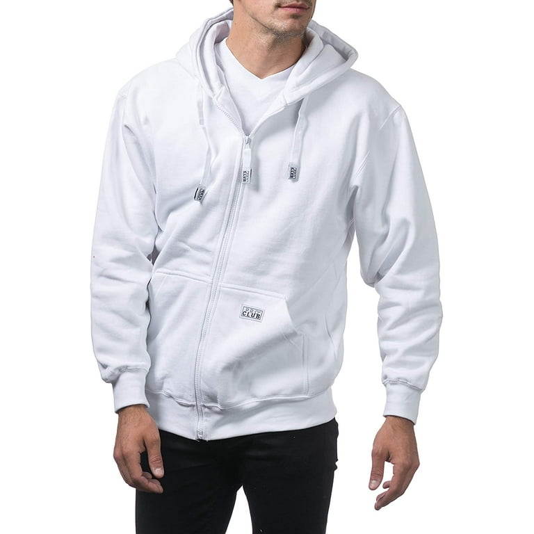 PRO CLUB Heavyweight ロゴ入り フーディ Pro Club Men's Heavyweight Full Zip Fleece Hoodie - Walmart.com