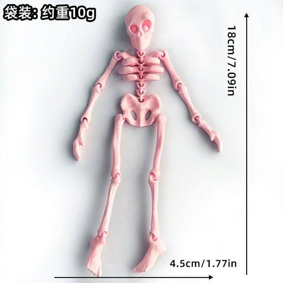 3d printed skeleton human joint movable Halloween toy creative fridge magnet