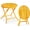 Yellow, variant on Chic Hollow Pattern Outdoor Folding Side Table with Durable Rust-Resistant Coated Iron, Suitable for Indoor and Outdoor Porch, Deck, Balcony and Pool, Green