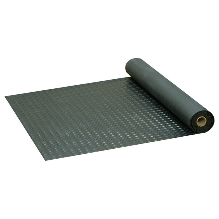 Goodyear ReUz Rubber Flooring Rolls - 3mm x 48 x 25ft - Black