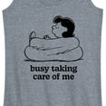thumbnail image 3 of Peanuts - Busy Taking Care Of Me - Women's Racerback Tank Top, 3 of 6