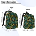 thumbnail image 3 of Lsque Jungle Leopard Yellow Pattern Canvas Daypack, Durable Backpack, High-quality Versatile Backpack,Vintage Compact Backpack-Medium, 3 of 6