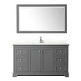 thumbnail image 4 of Wyndham Collection Wcv232360s-Qtz-Unsm58 Avery 60" Free Standing Single Basin Vanity Set -, 4 of 7