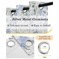 thumbnail image 6 of Blue Flower Blackout Curtains 90 Inches Long for Bedroom, Sage Green Eucalyptus Leaf Farmhouse Country Thermal Insulated Room Darkening Black Out Window Curtain Panels Grommet Drapes for Living Room, 6 of 8