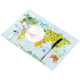 thumbnail image 2 of EREHome Cartoon Global Map Placemat Plate Holder Set of 6, Educational Cute Map Table Mats Protector 12x18 inch, 2 of 5