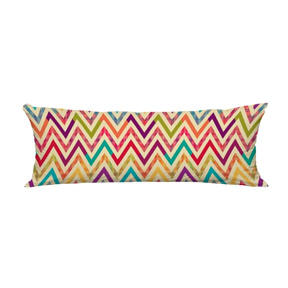 ECZJNT Bright Chevron Pillow Cover Body Pillowcase Pillow Protector 20x60 Inch