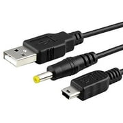 Angle View: Generic Data Sync & Power USB Cable for Sony PSP 1000, 2000, 3000 (Refurbished)