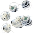 thumbnail image 5 of Kids Sneakers Boys Girls Running Shoes Lace up Mesh Breathable Lightweight Platform Athletic Sports Tennis Shoes Beige 10 Little Kid, 5 of 5