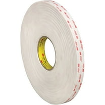 VHB 3M™ 4945 VHB Tape, 45.0 Mil, 3/4" x 5 yds., White, 1/Case (VHB494534R)
