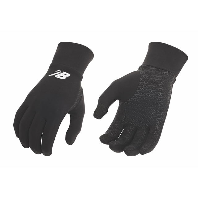 Guantes para correr New Balance, ligeros, negros, para adultos