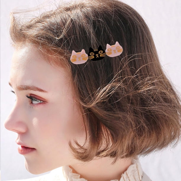 Pasadores l Cabello, Pinzas l Cabello para Mujeres Y Niñas, Pasadores l Cabello de Resina, Pinzas l Cabello, Accesorios - , negro, Blanco Negro Blanco Fernando lindas pinzas para el cabello