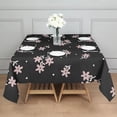 thumbnail image 3 of Pioneer Flower Floral Print Pattern Square Tablecloth,Waterproof Square Table Cover,Wipeable Spillproof Washable Table Cover for Home Kitchen Party Decor 52"x52"(132x132cm), 3 of 6