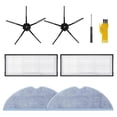 thumbnail image 1 of Accesorios de repuesto de 6 piezas, toallitas, filtros, cepillos laterales negros, 1 of 2