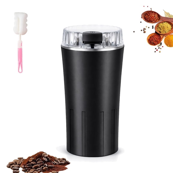 Household Superfine Grinder, Spice Grinder Electric with 304 Stainless Steel Blades, Portable Electric Food Mill for Grains, Coffee, Spices, Herbs