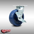 thumbnail image 2 of 6 Inch Stainless Steel Solid Poly Swivel Caster with Ball Bearing and Brake SCC, 2 of 2