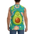thumbnail image 4 of Bixox Men's Avocado Keep Calm Printed Shirt Sleeveless Fitness Tank Top-Medium, 4 of 7