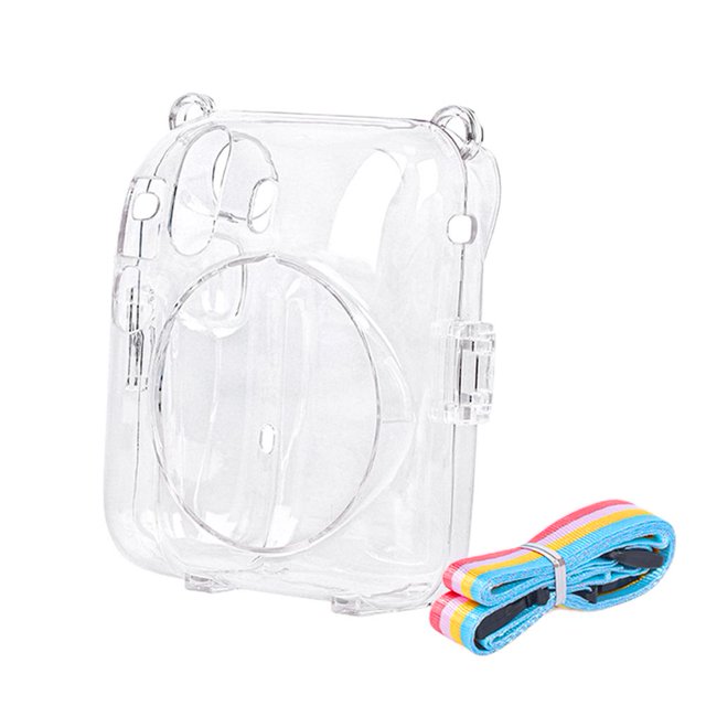 Mini bolsa para cámara, carcasa protectora de cristal, carcasa para cámara Instax Mini12 PC FLhrweasw Nuevo