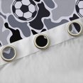 thumbnail image 4 of Manfei Farmhouse Camouflage Blackout Curtains, Vintage Camo Football Curtains Pack of 2 (42x84 Each), Urban Gray, 4 of 6