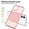 thumbnail image 4 of Dteck for iPhone 16 Case, Compatible with MagSafe, Shockproof Military-Grade Protection, Magnetic Phone Case for iPhone 16, Frosted Pink, 4 of 5