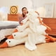thumbnail image 4 of Peluche de ganso blanco grande y bonito de 50 a 190 cm, cojín de almohada para dormir con forma de pato enorme kawaii, muñeco de peluche suave, regalo de cumpleaños para niña, 4 of 5