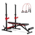 thumbnail image 1 of Goplus Réglable Olympic Banc Presse Ensemble avec Rack Barbell pour le Levage de Poids, Entraînement de Force à Domicile Gym, 1 of 6