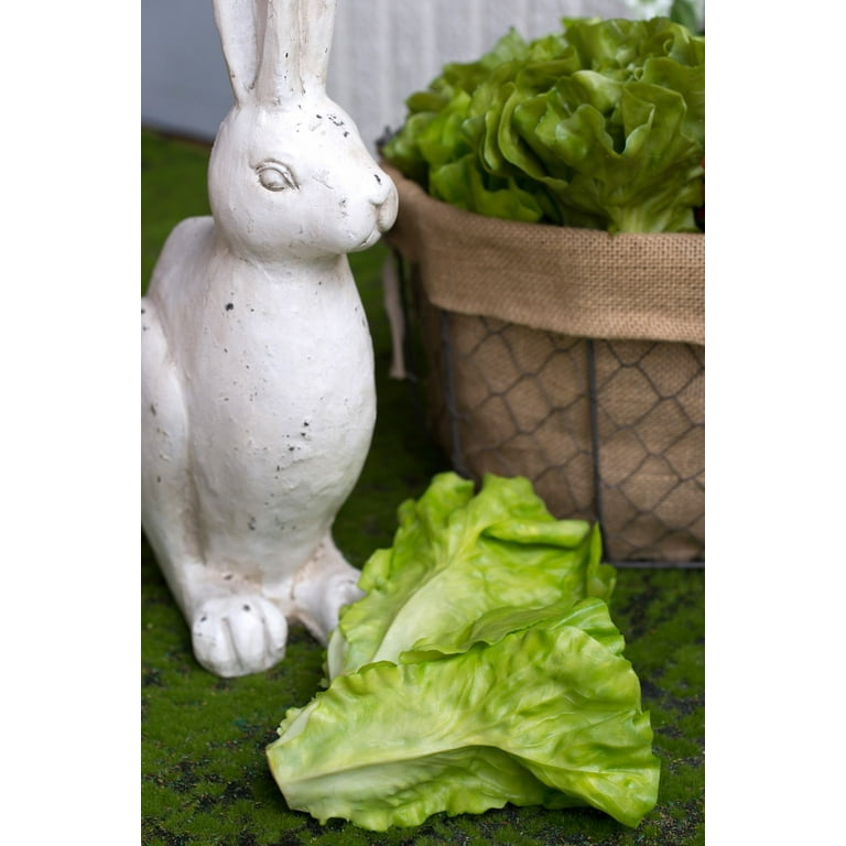 A&B Home Rabbit Small Figurine-Color:White,Style:Classic Vintage 
