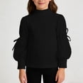 thumbnail image 2 of LNMQLPDBS Teen Girl Tops Girls White Blouse Size 10-12 Girls Tops Size 14-16 Long Sleeve Shirts for Toddler Girls Cute Shirts Y2k Button Down Shirt, Black 4-5 Years, 2 of 9
