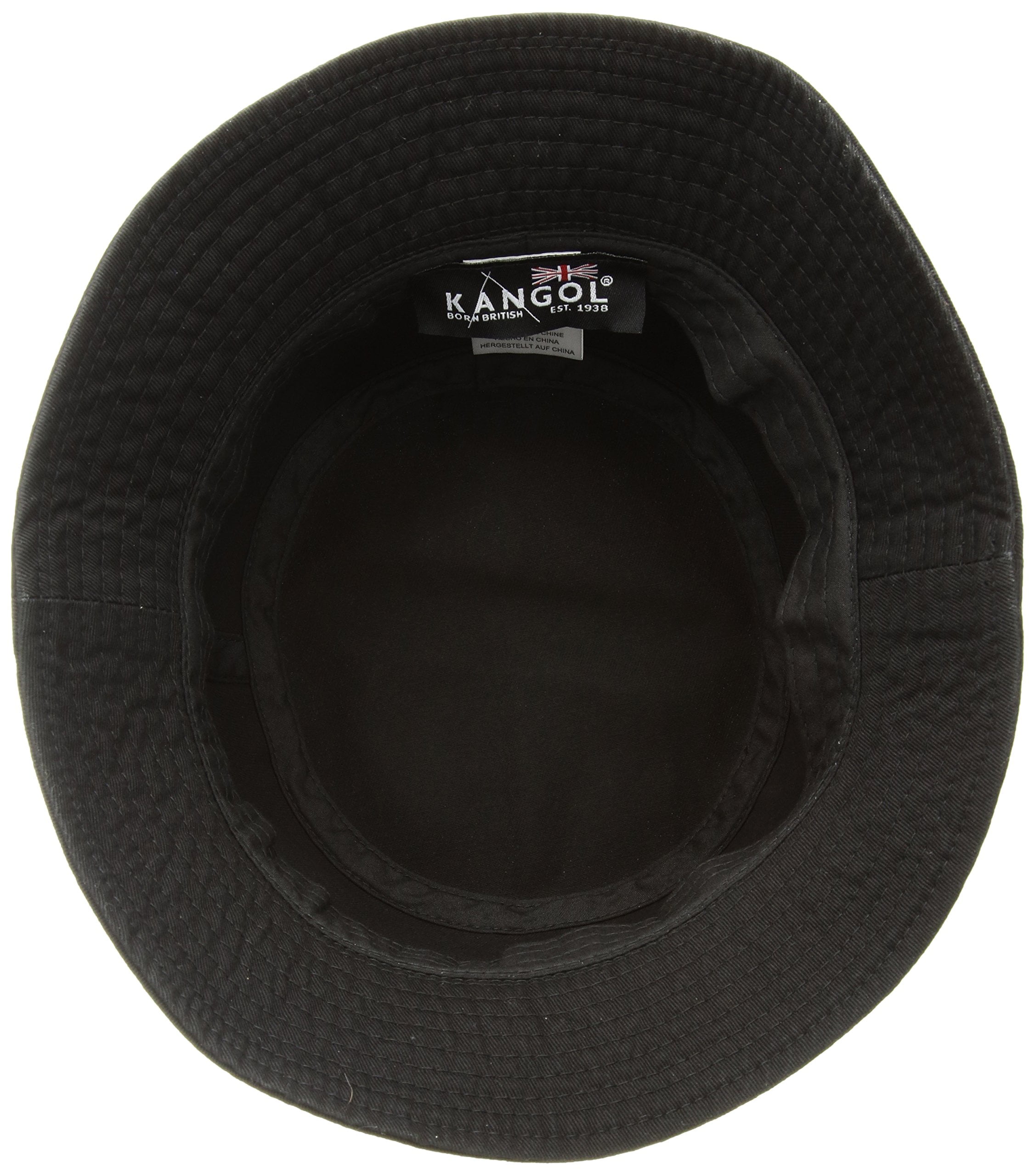 Kangol Washed Bucket Hat, Black, Large