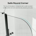 thumbnail image 6 of MAYEERTY 43*58" Frameless Folding Shower Door for Bathtub, Tempered Glass, Matte Black, Space-Saving, Easy Instal, 6 of 9