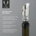 thumbnail image 3 of Viski Stainless Steel Aerating Pour Spout, Home Bar, Gifts for Wine Lovers, 3 of 5